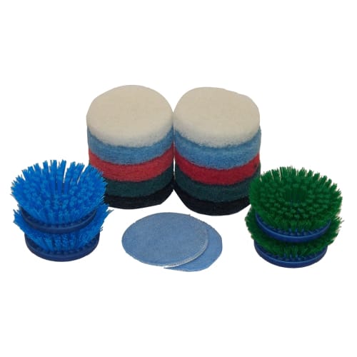 Bissell Commercial Caddy Clean Kit, 10 Mixed Abrasive Pads (2 each, Blue, Green and Microfiber)